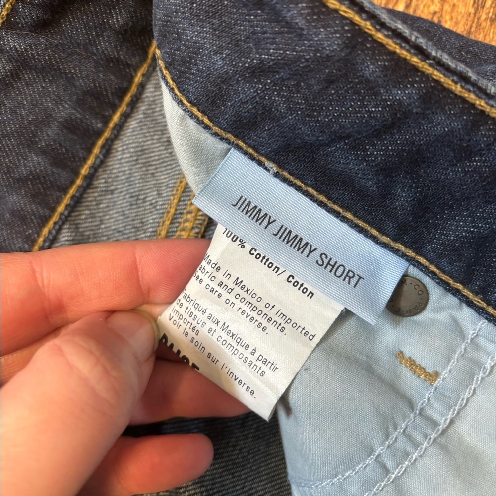 PAIGE Dark Wash Jimmy Jimmy Jean Short Size 27 - Picture 5 of 5